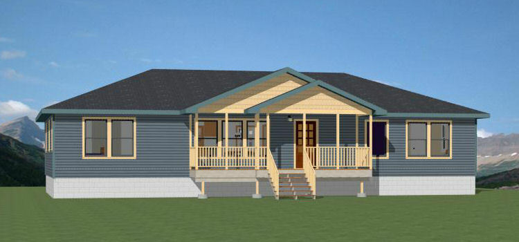 60×30 House — 4 bedroom 3 Bath — 1,800 sqft — PDF Floor Plan — Model 4A