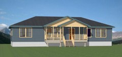 60×30 House — 4 bedroom 3 Bath — 1,800 sqft — PDF Floor Plan — Model 4A