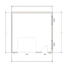 Double Car / 2 Car Garage Plan / Architectural Blueprints – 20 x 20