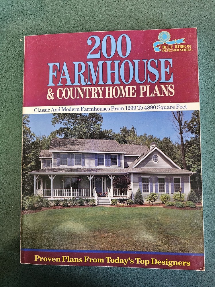 200 Farmhouse & Country Home Plans: Classic & Modern Designs 1299-4890 Sq Ft SC
