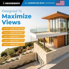 The Vista — Luxury Modern Contemporary Hillside House Plan – Sandbaggy