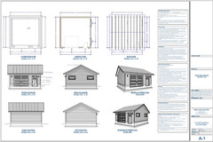 Double Car / 2 Car Garage Plan / Architectural Blueprints – 20 x 20