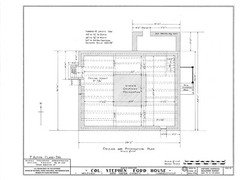 Early Colonial timber framed house, 4 bedrooms, printed architectural plans