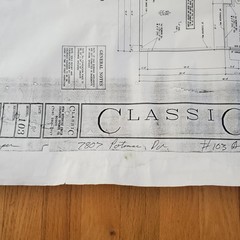 Colorado Blueprints Classic Homes Set of 5 Blue Print Papers Fine Line Design