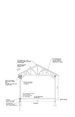 11×13 CAR PORT COVERED PAVILION RV HUT POLE BARN CONSTRUCTION #20-CPPB1113GBL8