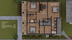 BLUEPRINTS AMERICAN FOURSQUARE 2-STORY PLAN ARCHUP #125