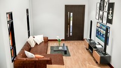 Mini House Designs 10.7×10.5 Meter 35×34 Feet 2 Bed Flat Roof PDF (A4 Hard Copy)