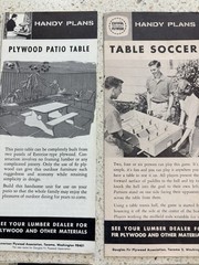 1950’s-60’s Lumber Store Handouts For Plywood Projects – Blueprints – Lot Of 14