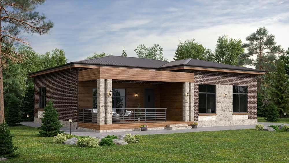 39’x49’ 3 Bed, 2 Bath Charming Single-Story House Architectural Build Plans PDF.