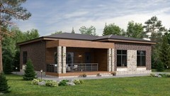 39’x49’ 3 Bed, 2 Bath Charming Single-Story House Architectural Build Plans PDF.