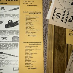 VTG 1948 Stanley – Early American Designs Booklet Series A & B – 30 Total Plans+