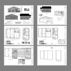 60×44 Apartment with 2-Car 2-RV Garage – PDF FloorPlan – 1,415 sqft – Model 1C