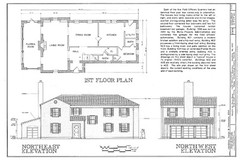 Southwest style spacious home, architectural plans, clay tile roof, PRINTED COPY