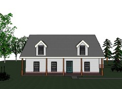 Blanche_1415G-4, 1/2 brick, 3 bed / 2 bath , 2 car garage, future upstairs, PDF