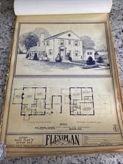 Lot Of 27- 1948 Home Plan Blueprints TRIFLEX Service Washington DC Plan Roll Set
