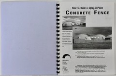 How to build a Spray-in-Place Concrete Fence Instruction Book (Uses Shotcrete)