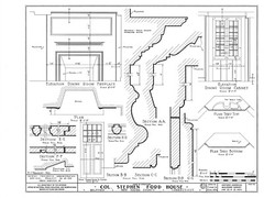Early Colonial timber framed house, 4 bedrooms, printed architectural plans