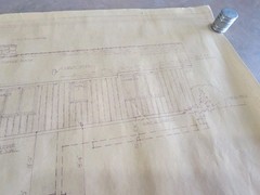 Vintage 1973 Architectural Private Residence Blueprints Bound Set 5 Sheets