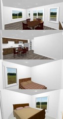 40×40 Apartment with 2-Car 1-RV Garage – PDF FloorPlan – 1,004 sqft – Model 1B