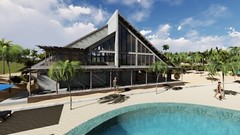 Island Paradise Resort & Tiki Bar Compound Design | SketchUp | Mee Studio