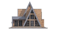 41’x66’ 4 Bedroom, 3 Baths Modern A-Frame Cabin Architecture Plans PDF Download.