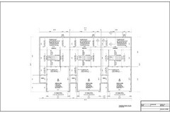 Full Set of Condominium / Triplex building plans 1,379 sq ft