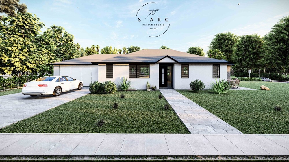 Modern House Plan, American Style House, Barndominium House, Farm House, 3 bed