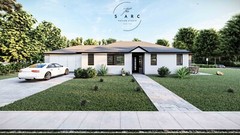 Modern House Plan, American Style House, Barndominium House, Farm House, 3 bed