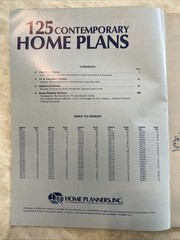 125 Contemporary Home Plans Home Planners, Inc 1982 Vintage