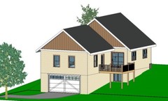 Custom Home House Building Plans 3 bedroom Blueprints 2047 sq ft PDF files