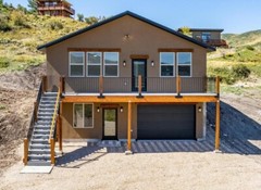 Custom House Home Building Plans 3 Bed, 2 bath, 1 car PDF & CAD for Uphill Lot