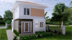 20×30 Feet Small House Plan 6×9 Meter 3 Beds 3 Baths Hip Roof PDF (A4 Hard Copy)