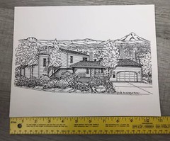 Architectural Drawings Portland Or House Design Photocopy 80s Sue Middleton