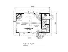* Cape Cod Style Pool House / Cabana / Accessory Building – Full 24″x36″ Plans *