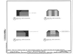 Southern Railroad Station, Montpelier, VA, architectural drawings, large set