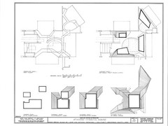 Cape Cod colonial house, 3 bedroom floor plan, architectural drawings & details