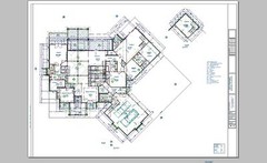 ARCHITECT DESIGNED RANCH HOUSE PLAN, 4,950 S.F!, 4BR, 3.5BA, MASTER SUITE, 2-CAR