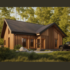 Modern House Plan, American Style House, Barndominium House, Farm House- G70