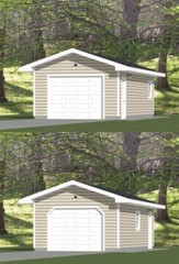 14×30 1-Car Garage — 420 sq ft — PDF Floor Plan — Model 1A