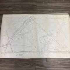 Vintage Architectural Site Plan Princeton NJ Landscape Drawings Blueprint Lot