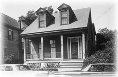 Southern Style cottage, porch, cozy attic bedroom, architectural house Plans