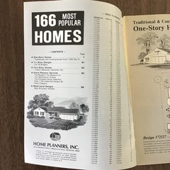 1981 Vintage 166 Contemporary Home Plans HOUSE Floor Plans Book SEE INDEX
