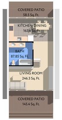 23’x41’ 1 Bed 1 Bath Modern A-Frame Cabin Architectural Build Plans PDF Download