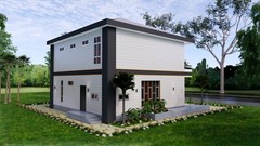 40×36 Feet House design Plans 12×11 Meter 4 Beds 3 Baths Hip Roof (A4 Hard Copy)