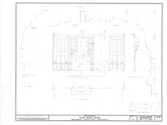 Gambrel roof Colonial home plan, clapboard siding, many rooms, printed drawings