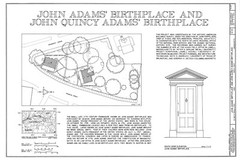 John Quincy Adams House, Saltbox Colonial, architectural home plans, 3 bedrooms