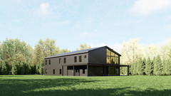 Barndominium House Plan 5 Bedrooms 4 bath 80’x50′ floor plan, 4000 sq ft. | PDF