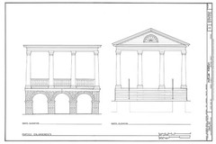 Poplar Forest by Thomas Jefferson, octagon Colonial country house detailed plans