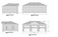 22’X36′- 36’X22′ GARAGE PLANS HIP ROOF GARAGE PLANS 19-2236-HIP-7