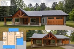 2,003 Sqft (Living) Modern Farm House with – 3 Bd, 2 Ba, 2 car ga and Office